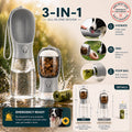 Here Must Have™  Portable Pet Water Bottle & Food Dispenser